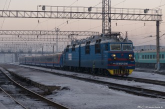 ВЛ80С-1386 на станции Алма-Ата-2, 02.01.17г