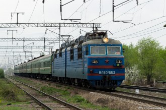 ВЛ80С-553 с поездом №385 Бишкек — Новокузнецк, 15.04.19г