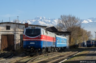 ТЭП33АС-0023 на станции Алматы-1, 09.11.19г